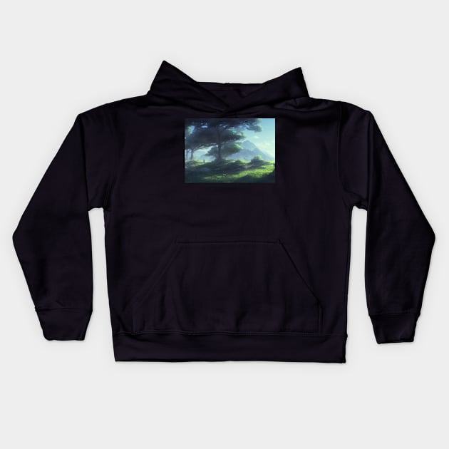 landscape pictures for wall spectacular Kids Hoodie by GoranDesign